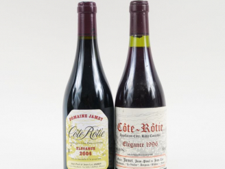 Vente aux enchères 2 BOUTEILLES (50 cl) CÔTE ROTIE 'ÉLÉGANCE' DOMAINE JAMET : 1 de 1996 -