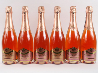 Vente aux enchères 6 BOUTEILLES CHAMPAGNE COURTY LEROY BRUT ROSÉ