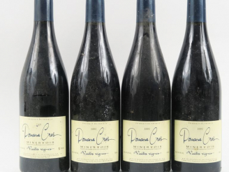 Vente aux enchères 4 BOUTEILLES MINERVOIS 'VIEILLES VIGNES' DOMAINE CROS - 3 de 2002/1 de