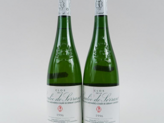 Vente aux enchères 2 BOUTEILLES SAVENNIÈRES 'CLOS DE LA COULÉE DE SERRANT' N. JOLY - 1996