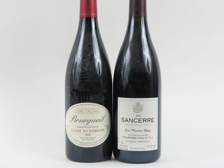 2 BOUTEILLES : 1 SANCERRE ROUGE 'LES MOULINS BÂLES' FOURNIER 2004 - 1 