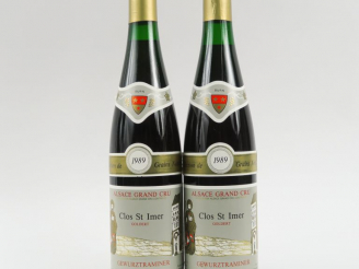 Vente aux enchères 2 BOUTEILLES GEWURZTRAMINER 'GOLDERT' S.G.N. CLOS ST IMER - 1989