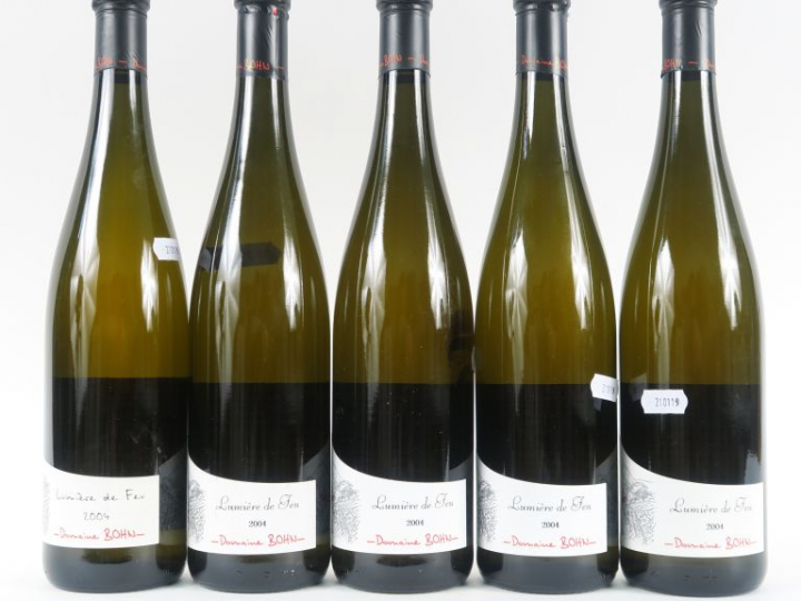 5 BOUTEILLES ALSACE 'LUMIÈRE DE FEU' VENDANGES MANUELLES DOMAIN BOHN -