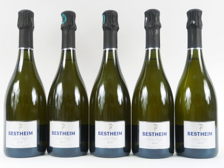 5 BOUTEILLES CRÉMANT D'ALSACE 'GRAND PRESTIGE' BESTHEIM - 2010