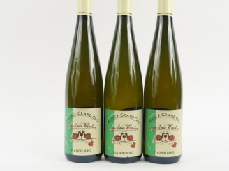 Vente aux enchères 3 BOUTEILLES GEWURZTAMINER GC 'MANDELBERG' V.T. J.L. MAULER- 2012