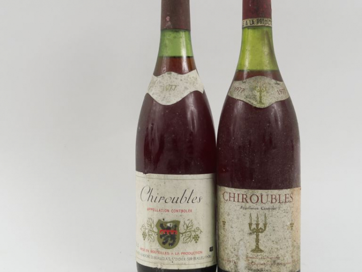 2 BOUTEILLES CHIROUBLES - 1977