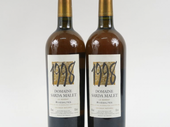 2  BOUTEILLES RIVESALTES DOMAINE SARDA MALLET 'LE SERRAT' - 1998