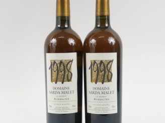 Vente aux enchères 2  BOUTEILLES RIVESALTES DOMAINE SARDA MALLET 'LE SERRAT' - 1998