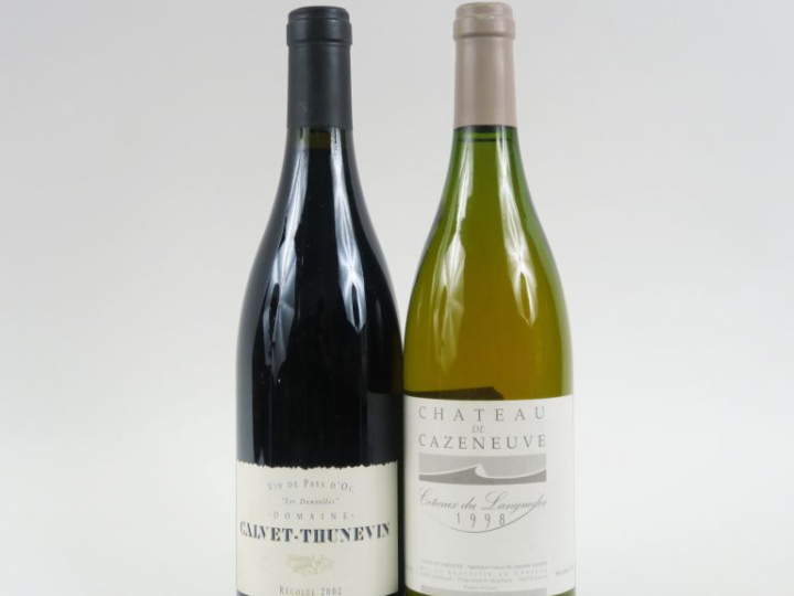 2 BOUTEILLES : 1 COTEAUX DU LANGUEDOC BLANC CHÂTEAU DE CAZENEUVE 1998 