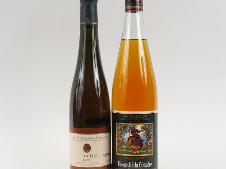 2 BOUTEILLES : 1 COTEAUX DU LAYON CHAUME CHÂTEAU DE LA GUIMONIÈRE 1996