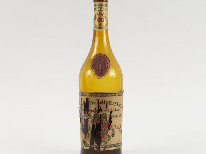 1 BOUTEILLE ARMAGNAC CHÂTEAU DE LARRESSINGLE - 1893 - VIDANGE