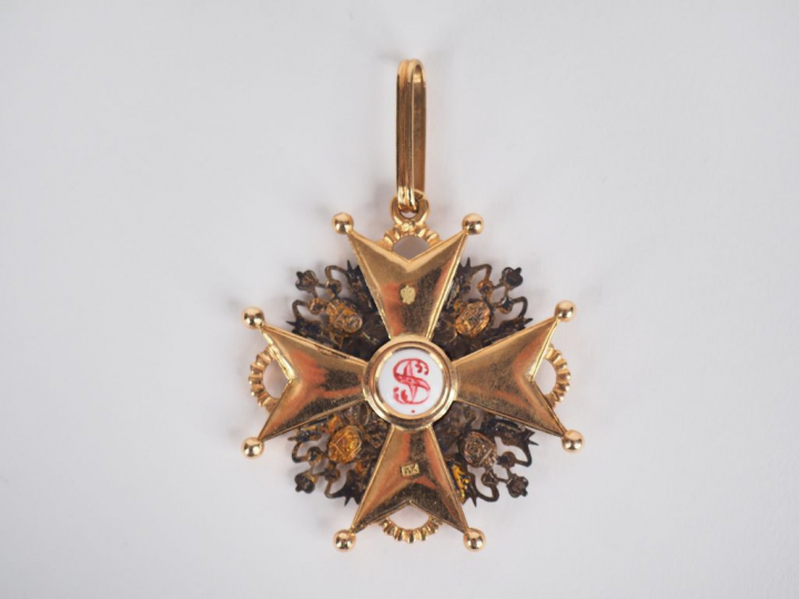 Belle croix de commandeur (seconde classe) de l'ordre de Saint Stanisl