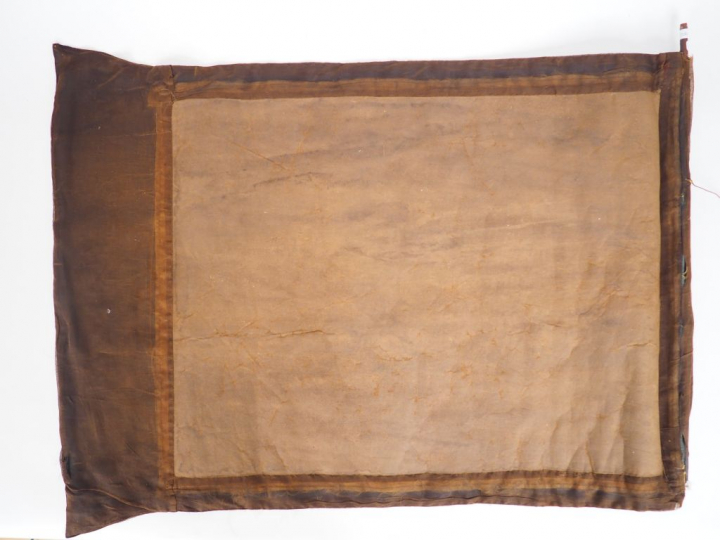 Thangka en polychromie sur toile, représentant la roue de l’existence 