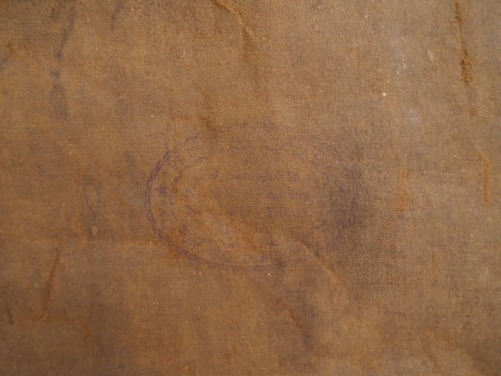 Thangka en polychromie sur toile, représentant la roue de l’existence 