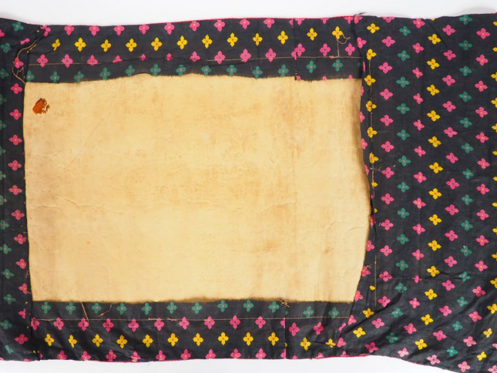 Thangka en polychromie sur toile, représentant le Bouddha Shakyamuni d