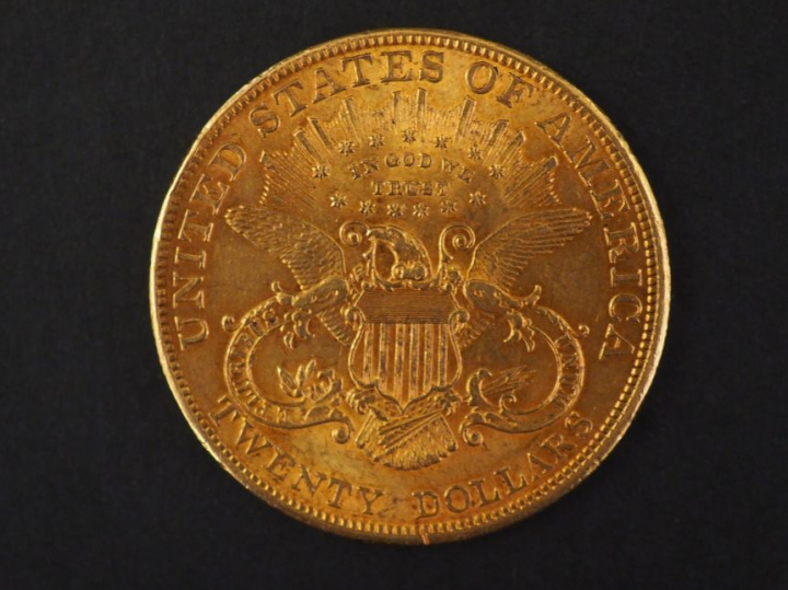 Pièce de 20 Dollars or, 1904. FRAIS ACHETEURS : 5% TTC