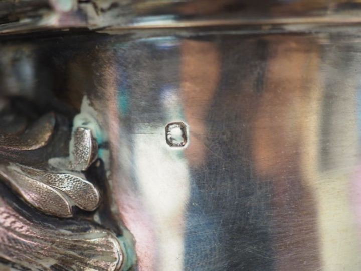 Service à thé et à café en argent, poinçon Minerve, à décor de feuilla