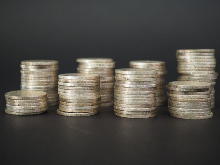 Ensemble de pièces de 5 Francs en argent. Comprenant :  - 36 pièces de