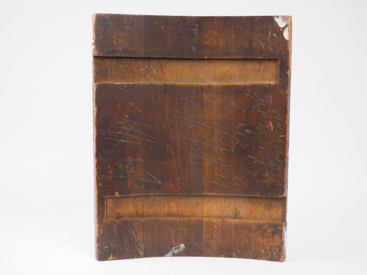 Icône XIXème en bois polychrome "Christ" 41 x 33,5 cm (sauts de peintu