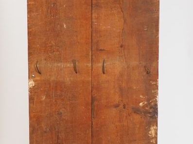 Ecole Catalane.  Elément de diptyque ou triptyque représentant une sai