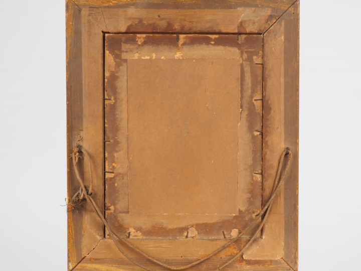 Ecole française XXème "Femme se maquillant" Pastel. Monogrammé MG et d