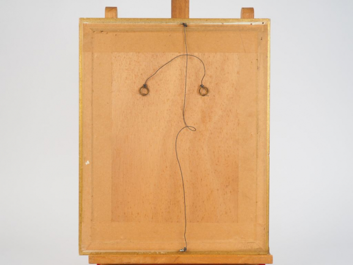 Ecole française XXème "Nature morte" Gouache et crayon sur papier. Dim