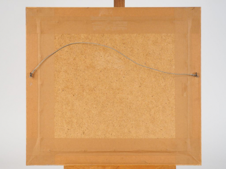 Ecole française XXème "Les deux amies" Aquarelle gouachée. Dim à vue. 