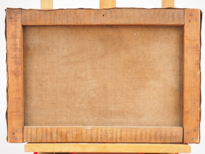 Louis Joseph ANTHONISSEN "Ville animée d'Afrique du Nord" Huile sur to