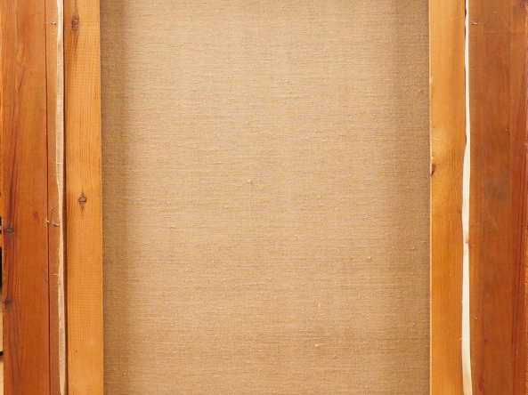 Fransisco BAJEN  "Jeune fille à la colombe" Huile sur toile.  Signée e