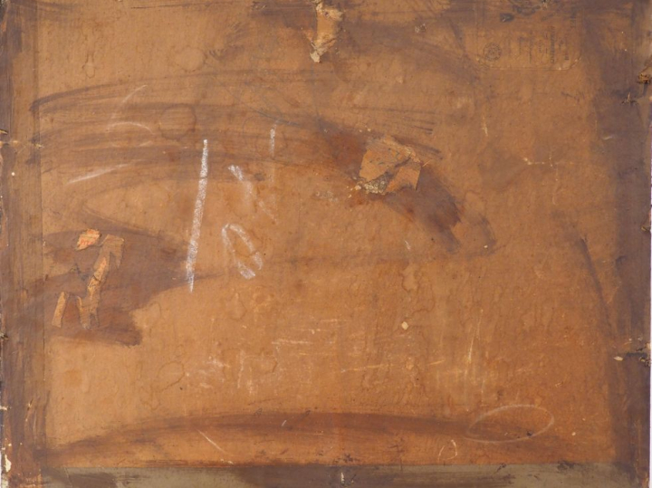 E. BRISTOW "Pur Sang" Huile sur toile marouflée. Signée en bas à droit