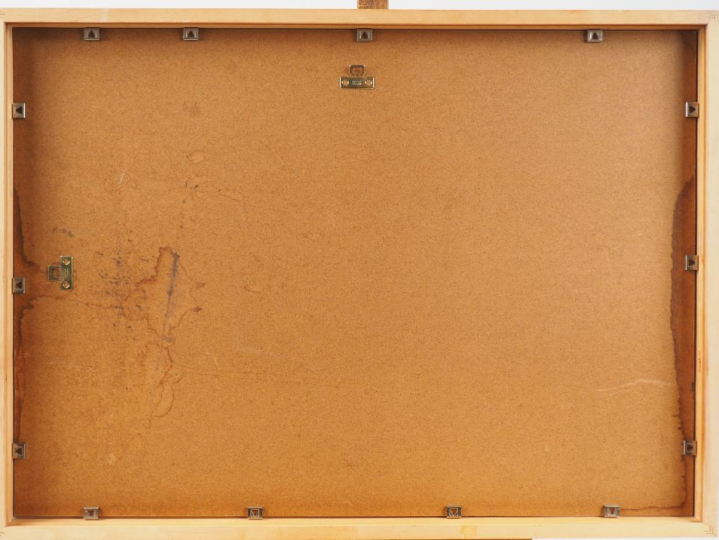 GEO HAM "Pïlote au casque rouge" Lithographie en couleur. Signée en ba