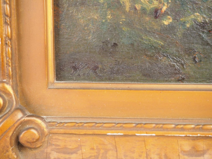 KEITH "Paysage" Huile sur panneau. Signée en bas à gauche. 13 x 20 cm