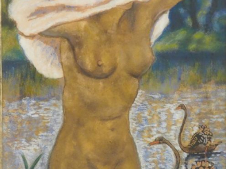 Vente aux enchères Georges MANZANA PISSARO  "Baigneuse" Pastel. Signé en bas et daté 42. 