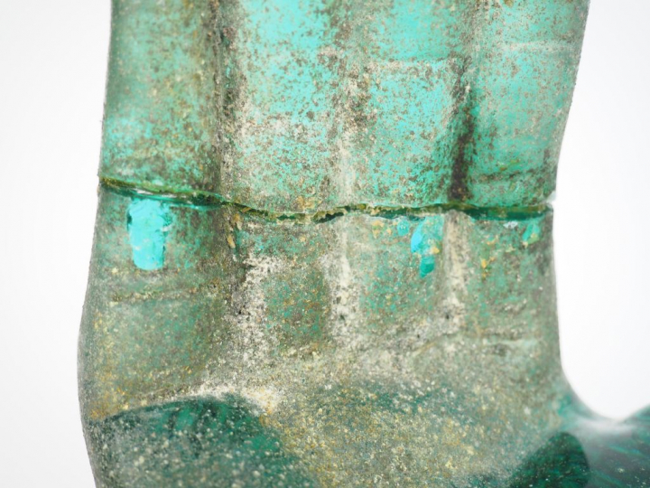 Pino SIGNORETTO (attribué à) "Main" Sculpture en verre sablé. 26 x 14 