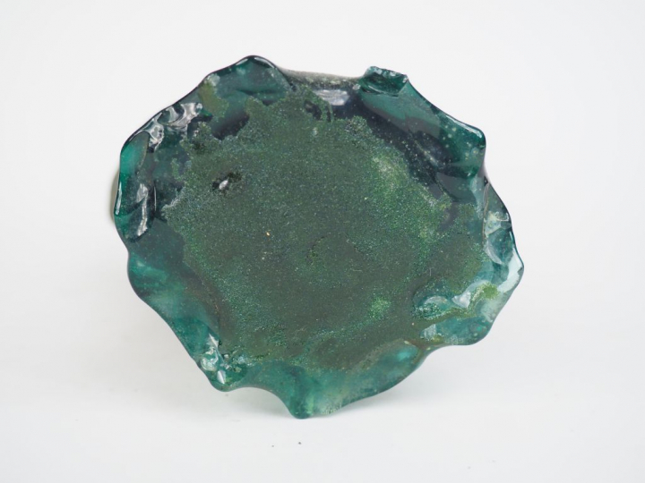 Pino SIGNORETTO (attribué à) "Main" Sculpture en verre sablé. 26 x 14 