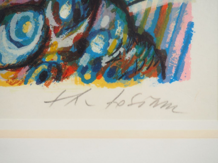 TOBIASSE "Bethsabée et la main de David" Lithographie sur Japon Numéro