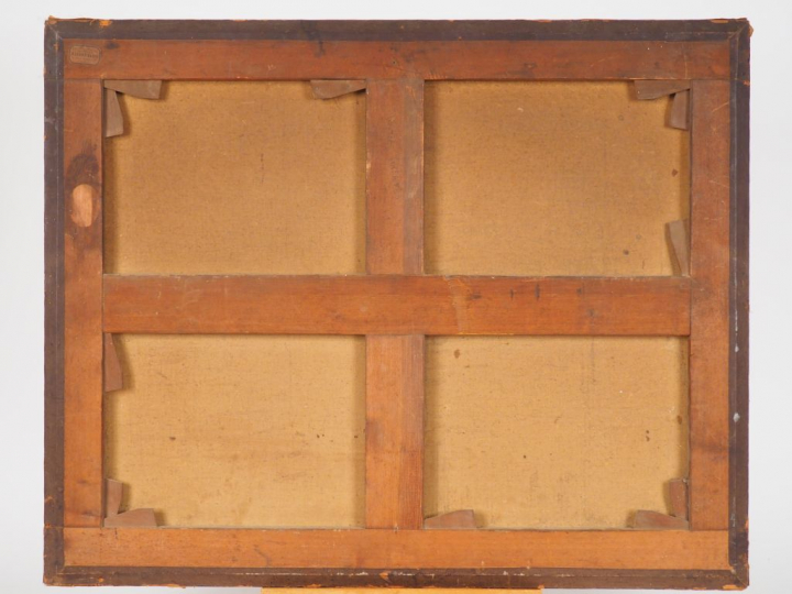 Ecole anglaise XIXème "Fête et pique-nique sur un champ de courses" Hu