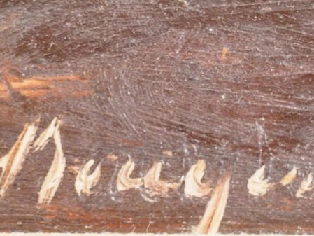 Marcel BOUYERON  "Fleurs" Huile sur isorel.  Signée en bas à droite et