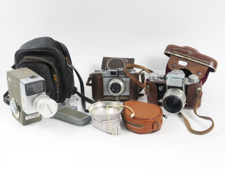 Lot comprenant : MIKADO 8 ROYER SAVOY objectif BERTHIOT 1 : 2.8 f=50 C