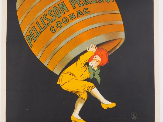 COGNAC PELISSON.  Affiche par Leonetto Cappiello, imprimerie Vercasson