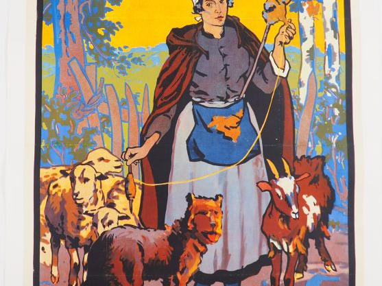 IIe GRANDE SEMAINE BERRICHONNE DE L'INDRE. Affiche par Raoul Adam, imp