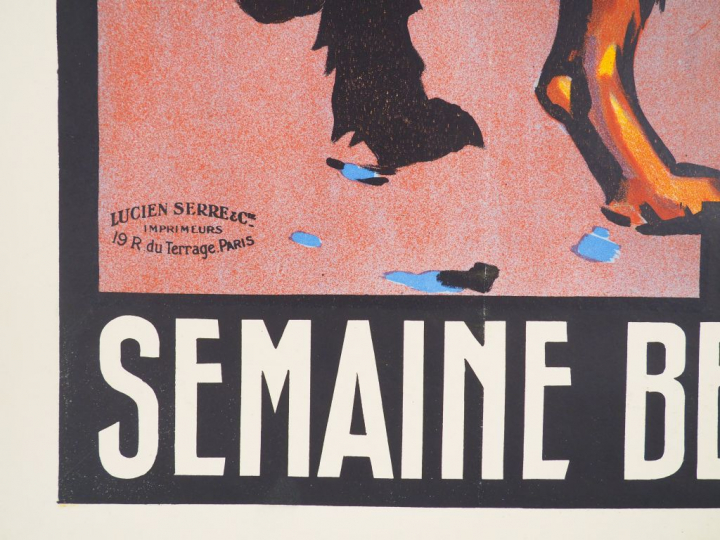 IIe GRANDE SEMAINE BERRICHONNE DE L'INDRE. Affiche par Raoul Adam, imp