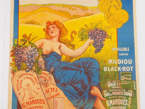 BOUILLIES G. MARQUÈS. Affiche par CH. Tichon, imprimerie Moullot, circ