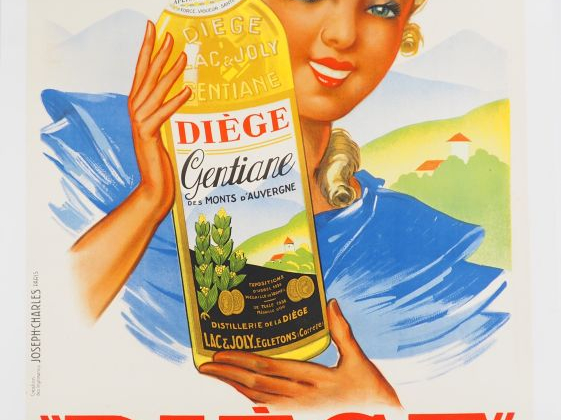 DIÈGE. Affiche par Henri Le Monnier, imprimerie Joseph Charles, circa 