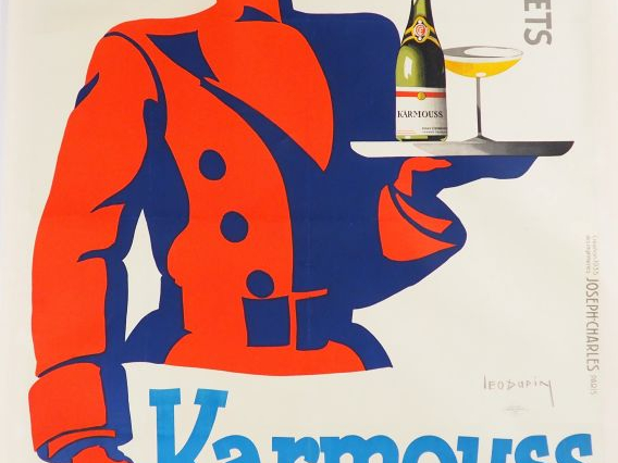KARMOUSS.  Affiche par Léo Dupin, imprimerie Joseph Charles, 1935. Con