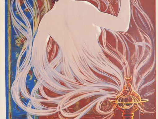 CIGARETTES SAPHIR. Affiche par Stephano, imprimerie Moullot, circa 193