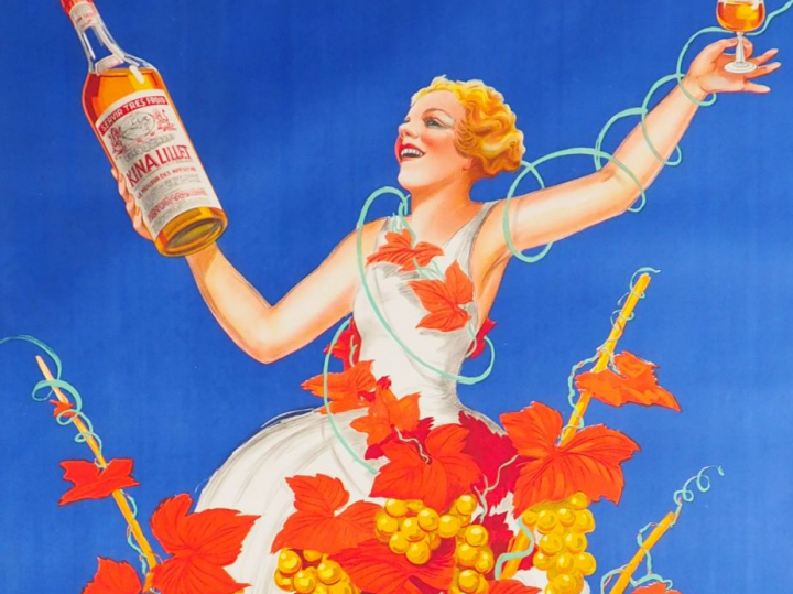 KINA LILLET. Affiche par Robys (R. WOLFF), imprimerie Stentor, 1937. C