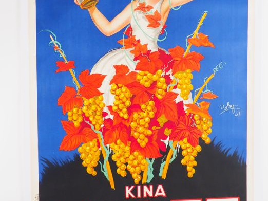 KINA LILLET. Affiche par Robys (R. WOLFF), imprimerie Stentor, 1937. C