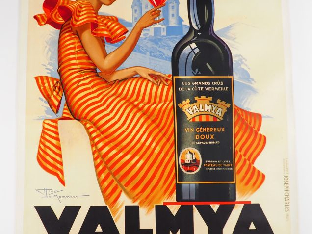 VALMYA. Affiche par Henri le Monnier, Imprimerie Joseph Charles Paris,