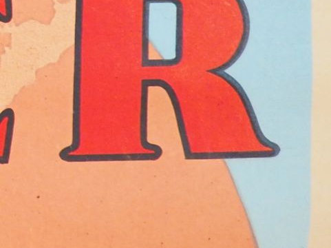 COGNAC ROUYET. Affiche monogrammée TH, imprimerie Union Parisienne  de